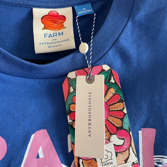 FARM Rio for Anthropologie Muscle Tee with Shoulder Pads - Picture 4 of 5